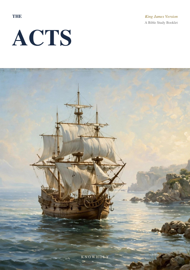 Cover of the Acts study booklet