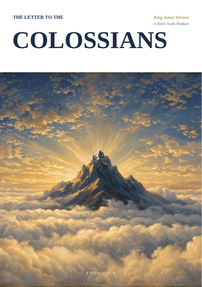 Cover of the Colossians study booklet