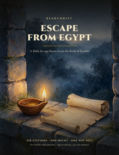 Cover of the Exodus Bible Escape Room kit