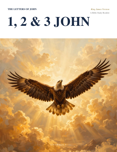 Cover of the 1, 2 and 3 John study booklet