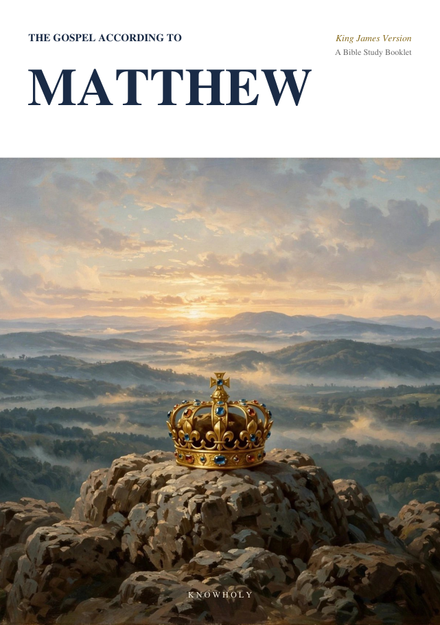 Cover of the Matthew study booklet
