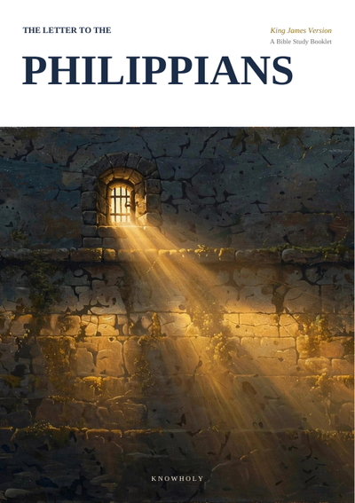 Cover of the Philippians study booklet
