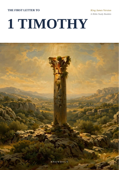 Cover of the 1 Timothy study booklet